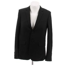 Chaqueta de traje Saint Laurent de lana negra Negro