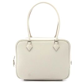 Hermès Hermes Chevre Leather Mini Plume 20 Handbag Grey