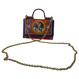 Bolsa Von Sicily estampada de Dolce & Gabbana em couro multicolorido Multicor