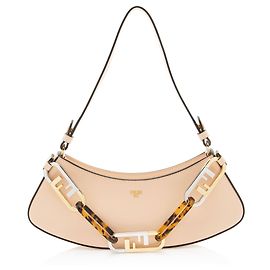 Bolsa de ombro Fendi em couro O'Lock Swing Rosa