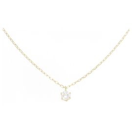 Autre Marque Collier en diamant Au750 Doré