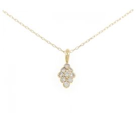 Autre Marque Colar de diamante Au750 Dourado