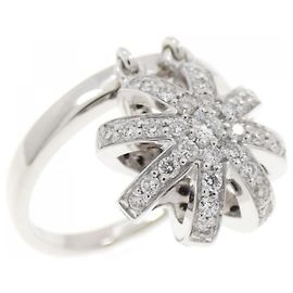 Autre Marque Au750 Weißgold Diamantring Silber