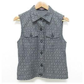 Camicia senza maniche in seta LEONARD Marrone