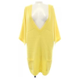 Chanel 100 Percent Cashmere Strickware Gelb