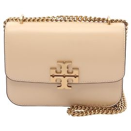 Sac à l'épaule en cuir ELEANOR de Tory Burch Beige