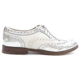 Scarpe Oxford Brogue in pelle Church's BURWOOD Argento