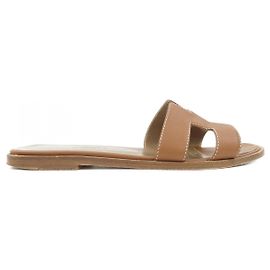 Hermès Hermes Box Calf Sandals Brown
