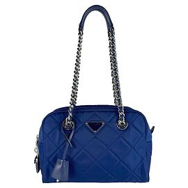 Borsa a tracolla in nylon blu scuro Prada Blu scuro