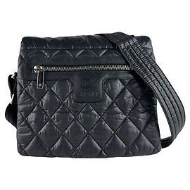 Borsa a Spalla Chanel Coco Cocoon Nylon Nero