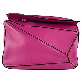 Bolsa Puzzle Loewe em couro rosa Rosa