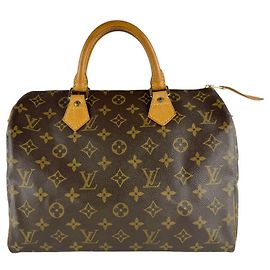 Sac à main Louis Vuitton Monogram Speedy 30 Marron Monogramme