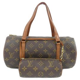 Bolso Louis Vuitton Monogram Papillon Castaño Monograma