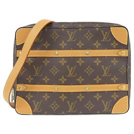 Louis Vuitton Monogram Soft Trunk Messenger PM M68494 Bolso de hombro Castaño Monograma