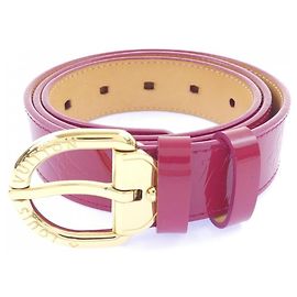 Louis Vuitton Vernis Belt M9798W Pink