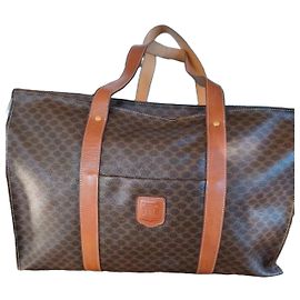 Céline Celine Reisetasche aus braunem Monogramm-Canvas und Karamellleder Braun Monogramm