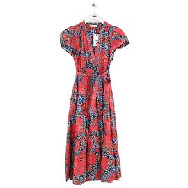 Abito in cotone rosso Ulla Johnson Rosso