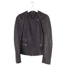 Giacca Maje in pelle nera Nero