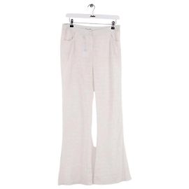 Dior Calça reta branca Branco