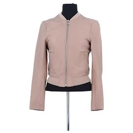 Maje Chaqueta de cuero beige Beige