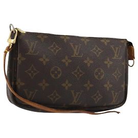 LOUIS VUITTON Monogram Pochette Accessoires Bolsa M51980 LV Auth ep13455 Monograma