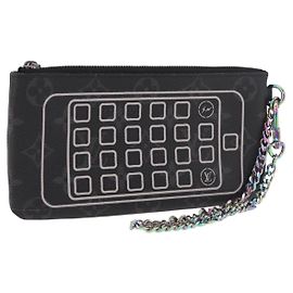 LOUIS VUITTON Monogram Eclipse Fragment iPhone Case M64433 LV Auth 184781M Monograma