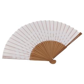 LOUIS VUITTON Fondation Japanese Fan Polyester Weiß LV Auth bs35612V Weiß