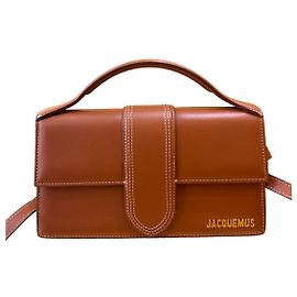 Bolsa de aba Jacquemus Le Grand Bambino em couro long Marrom
