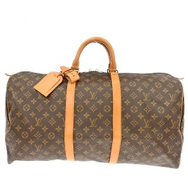 Louis Vuitton Keepall Monogram Canvas 55 Brown