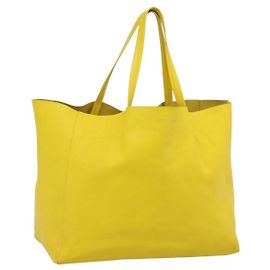 Céline Sac cabas Celine en cuir Jaune