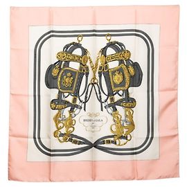 Sciarpa Carré 90 BRIDES de GALA Hermès Rosa
