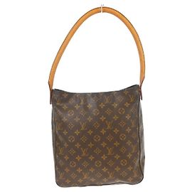 Bolsa Louis Vuitton Monogram Looping em Canvas Monogram GM Marrom