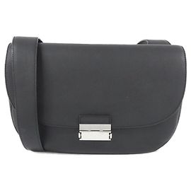 Borsa a tracolla in pelle nera Loewe Nero
