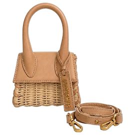 Jacquemus Le Chiquito Mini Panier en Osier Beige