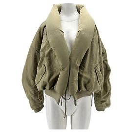 Rejina Pyo Khaki Bomber Jacket Khaki