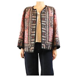 Etro Paisley quilted jacket - size UK 14 Pink