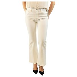 Frame Denim White The Icon Jeans - Größe UK 12 Weiß