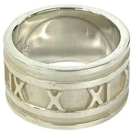 Tiffany & Co. Atlas Wide Band Ring Silvery