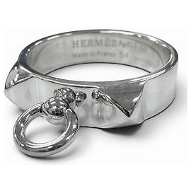 Hermès Hermes Collier de Chien Silberring Silber