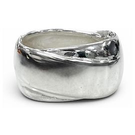 Hermès Hermes Vintage 925 Bandring mit Schleifenmotiv Silber