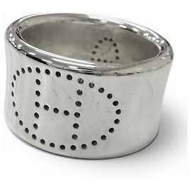 Bague Hermès AG925 Eclipse Ruban Argenté