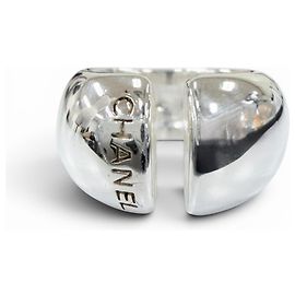 Chanel 925 Logo Design Ring Silber