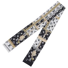 Pañuelo bandana de seda Louis Vuitton Negro