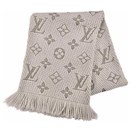 Stola con frange in lana e seta Logomania Louis Vuitton Altro