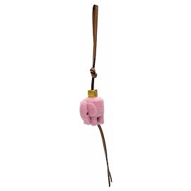 Loewe Elephant Handbag Charm Brown Pink