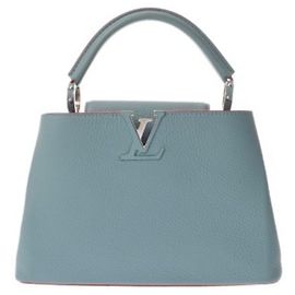 Borsa Louis Vuitton Capucines BB Blue Blu