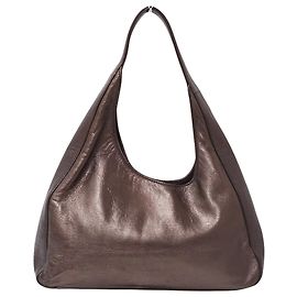 Bolsa de ombro em couro roxo metálico Prada Roxo escuro