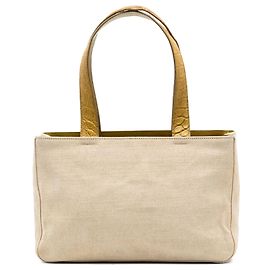 Prada Beige Canvas Tote Beige