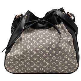 Louis Vuitton Gray Monogram Mini Lin Idylle Noe PM Marron Gris