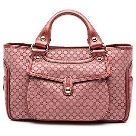 Céline Sac Boogie en toile Macadam rose Celine Rose